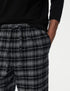 2pk Brushed Cotton Checked Pyjama Bottoms